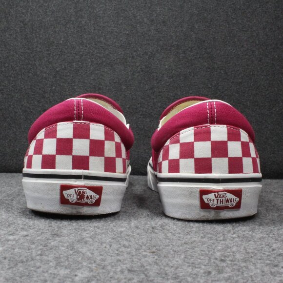 Share Vans OG Classic Slip-On Checkerboard Rhododendron Red Mens Siz - Picture 4 of 12